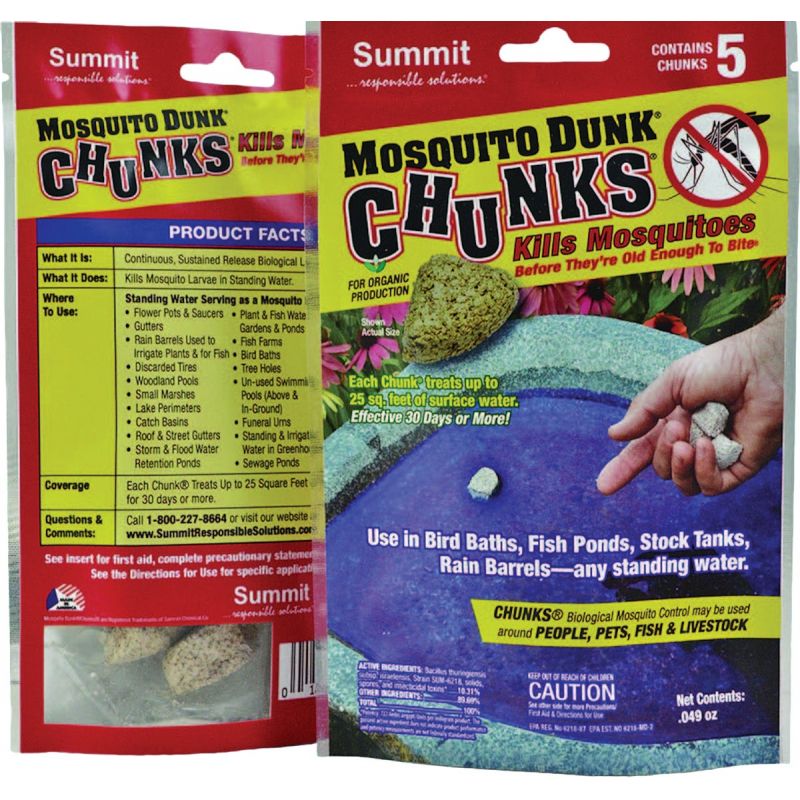 Mosquito Dunks Chunks Mosquito Killer 5-Pack, Chunk