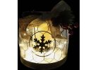Alpine LED Lantern with Chicken Wire Holiday Decoration 7 In. W. X 6 In. H. X 7 In. L.