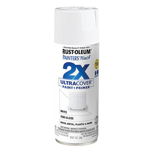 Rust-Oleum 334017 Painter's Touch 2X Ultra Cover Spray Primer, 12 oz, Flat  Gray