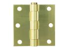 ProSource BH-BS03-PS Square Corner Door Hinge, Steel, Satin Brass, Loose Pin, 180 deg Range of Motion Satin Brass
