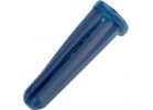 Hillman Blue Conical Plastic Anchor #10 - #12 Thread, Blue