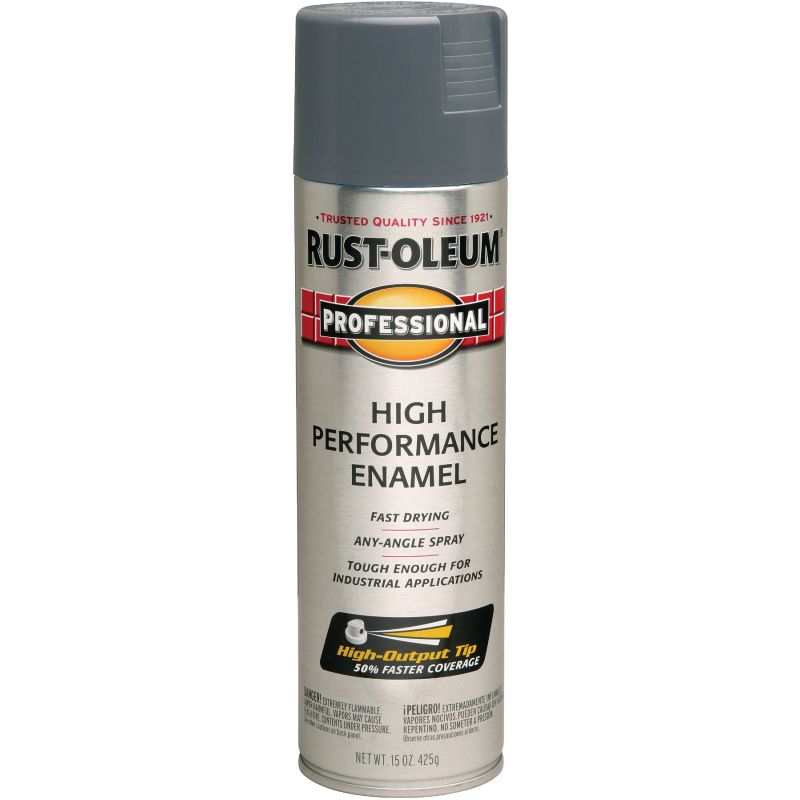 Rust-Oleum Professional High Performance Enamel Spray Paint 15 Oz., Dark Machine Gray