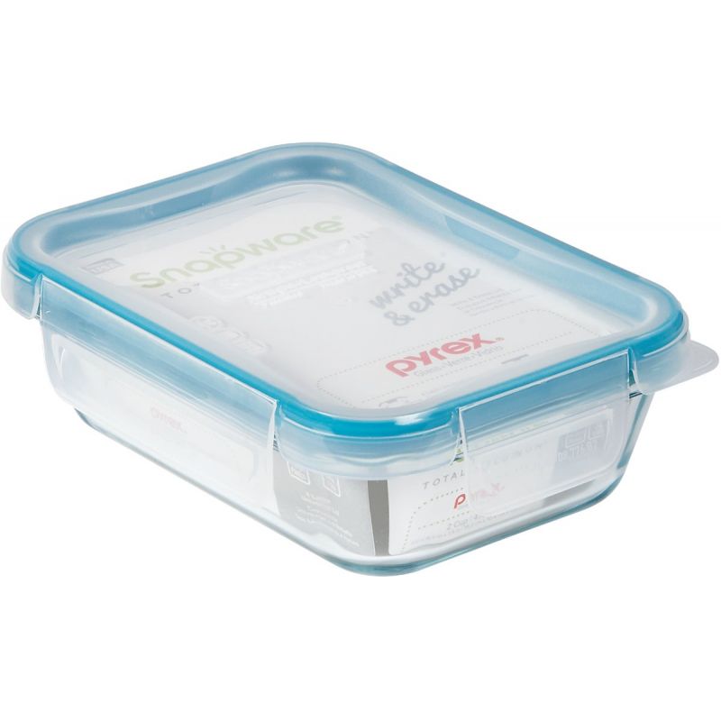 Pyrex, Other, Pyrex Glass Storage Container Snapware Total Solutions 4cup  Write Erase Lid