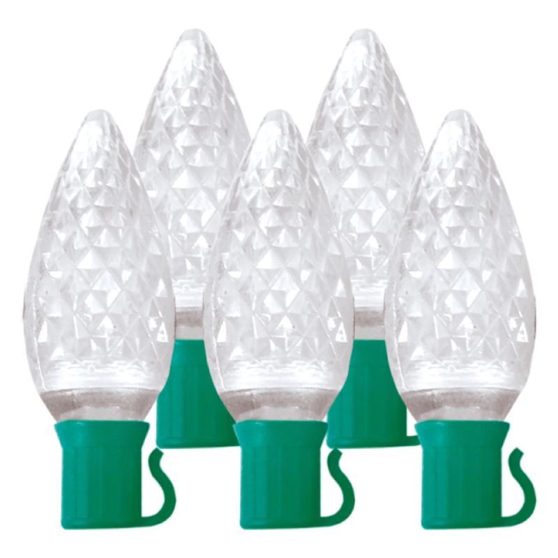 Hometown Holidays 0958-02/U08E021A Light Set, Christmas, 2.4 W, 25-Lamp, Pure White Lamp, 25,000 hr Average Life (Pack of 12)