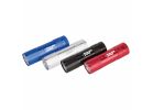 PowerZone LFL215-9T Flashlight, AAA Battery, AAA Battery, LED Lamp, 59, 12 m Beam Distance, 12 hr Run Time Red, Blue, Black, Silver