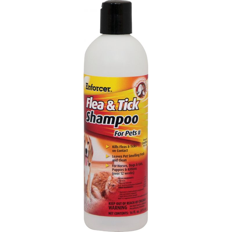 Enforcer Flea &amp; Tick Pet Shampoo 16 Oz.