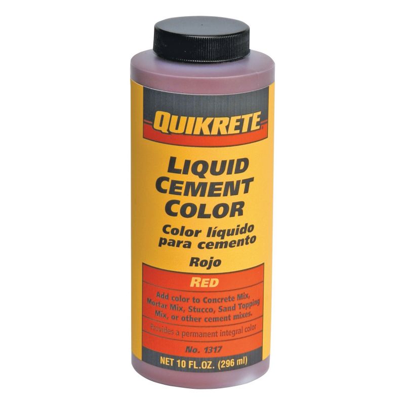 Quikrete 131703 Cement Colorant, Red, Liquid, 10 oz Bottle Red