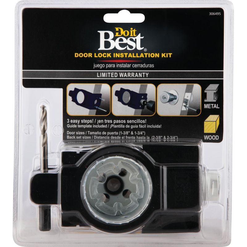 Do it Best Bi-Metal Door Lock Installation Kit