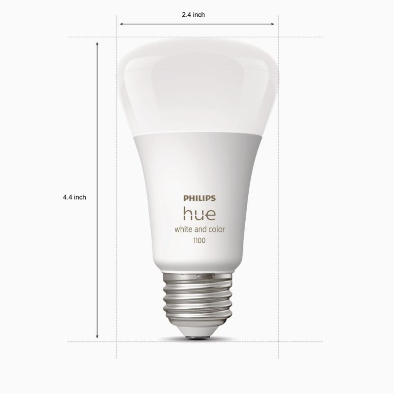 Philips Hue Color Ambiance A19 LED Light Bulb Starter Kit
