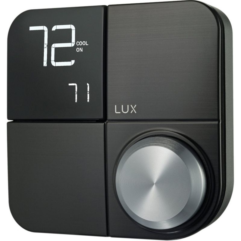 LUX Products KONO Smart Digital Thermostat Black Stainless