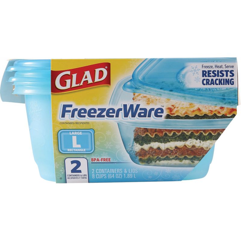 Glad FreezerWare Food Storage Container 64 Oz.