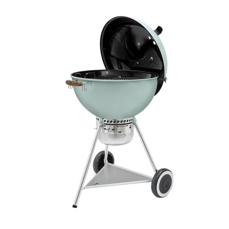 Weber 70th Anniversary Series 19524001 Kettle Charcoal Grill, 363 sq-in Primary Cooking Surface, Rock N Roll Blue Rock N Roll Blue