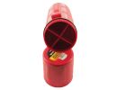 Forney 93097 Rod Storage Container, 10 lb Capacity, 14-3/8 in L, Polypropylene, Red 10 Lb, Red