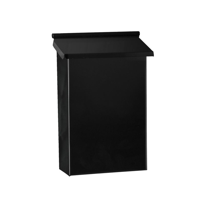 Dancy 12007 Vertical Mailbox, Steel, Black, 2-1/2 in W, 7-1/2 in D, 10 in H Black