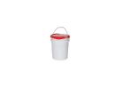 Bucket Boss 10010 Bucket Seat, Plastic, Red, 12-1/4 in Dia x 1-1/2 in H Outside, 6-Compartment Red