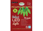 J Hofert Green 70-Bulb C6 LED Light Set