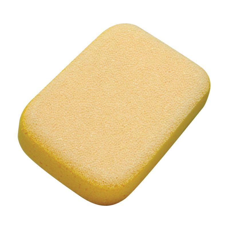 M-D 49156 Double-Textured Scrubbing Sponge, 7 in L, 5 in W, Yellow Yellow