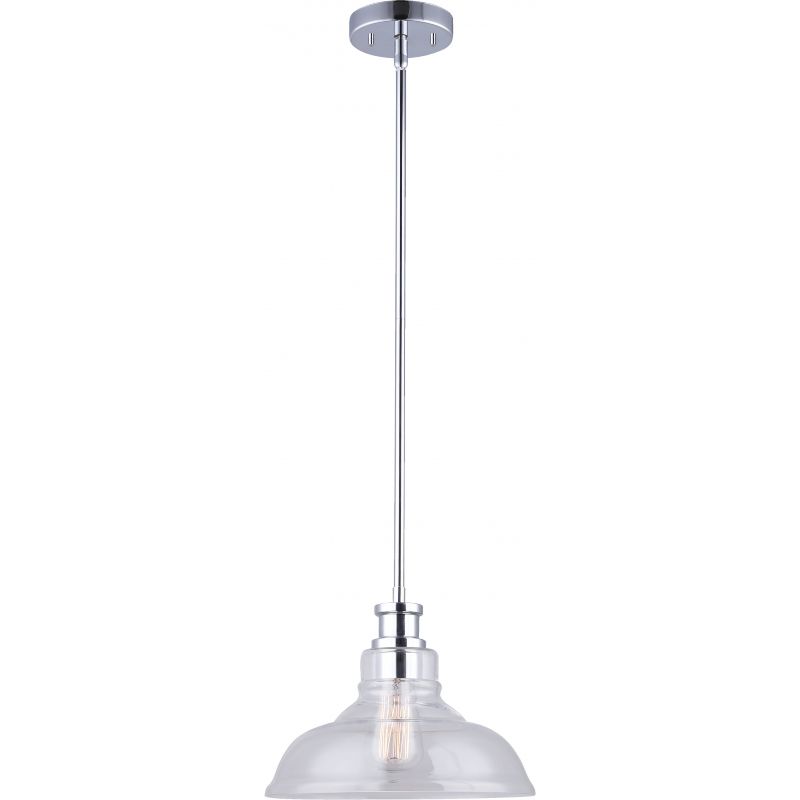 Home Impressions Chrome Pendant Ceiling Light Fixture 11 In. W. X 11-1/2 In. To 59-1/2 In. L.