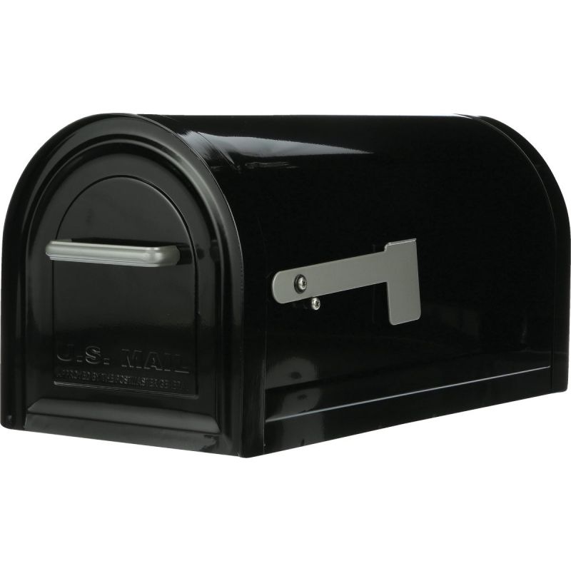 Gibraltar Reliant Locking Post Mount Mailbox Large, Black