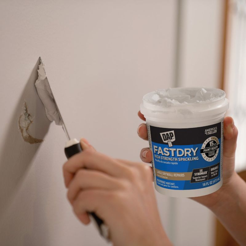 DAP Fast Dry Ready to Use Spackling Off-White, 16 Oz.