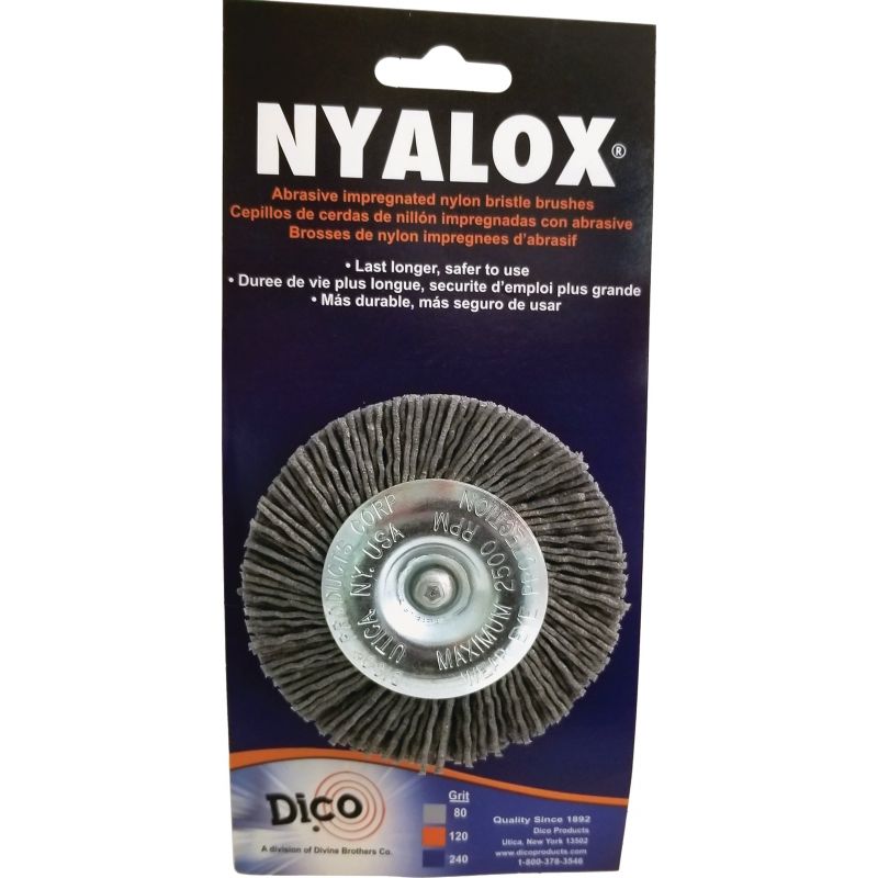 Dico Nyalox Wheel Drill-Mounted Wire Brush