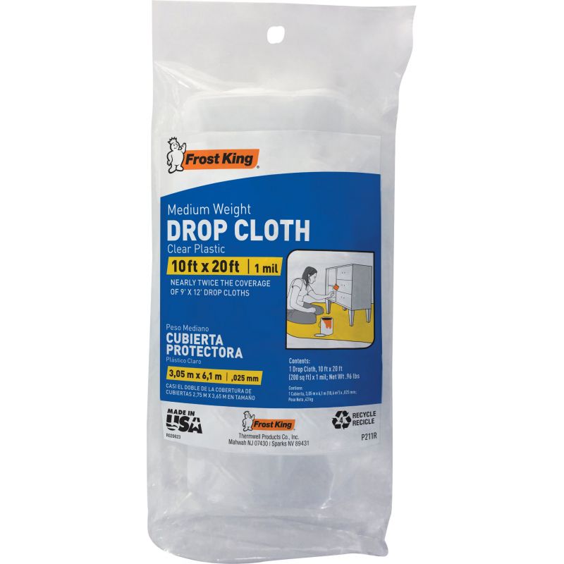 Frost King Plastic Drop Cloth Clear