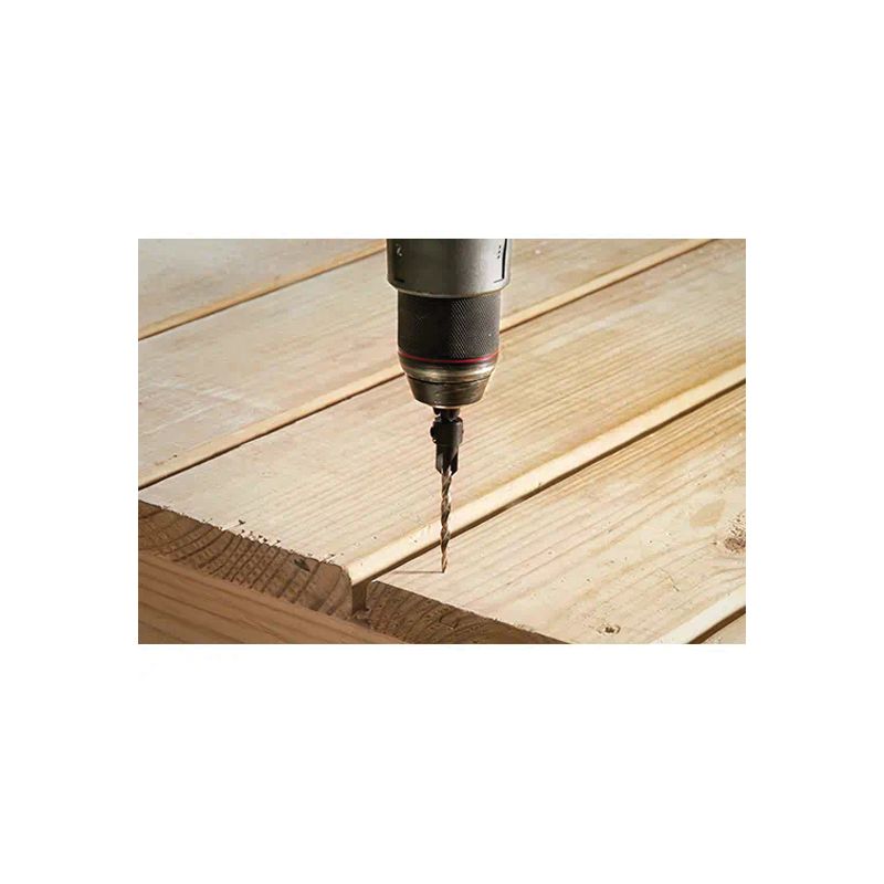 Milwaukee 48-13-5002 Countersink with Drill Bit, 3/16 in Dia Cutter, 1/4 in Dia Shank, 4.38 in OAL, Hex Shank, HSS