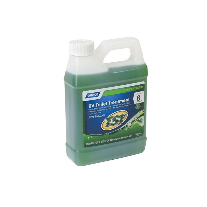 Camco USA 40226 RV Toilet Treatment, 32 oz, Bottle, Liquid, Fresh Fragrance Transparent Green