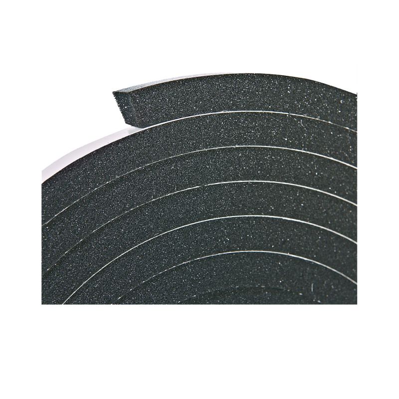 Frost King R538H Foam Tape, 3/8 in W, 10 ft L, 5/16 in Thick, Rubber, Black Black