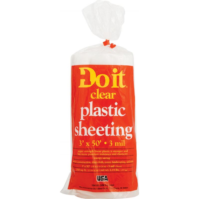 Do it Plastic Sheeting 3 Ft. X 50 Ft., Clear