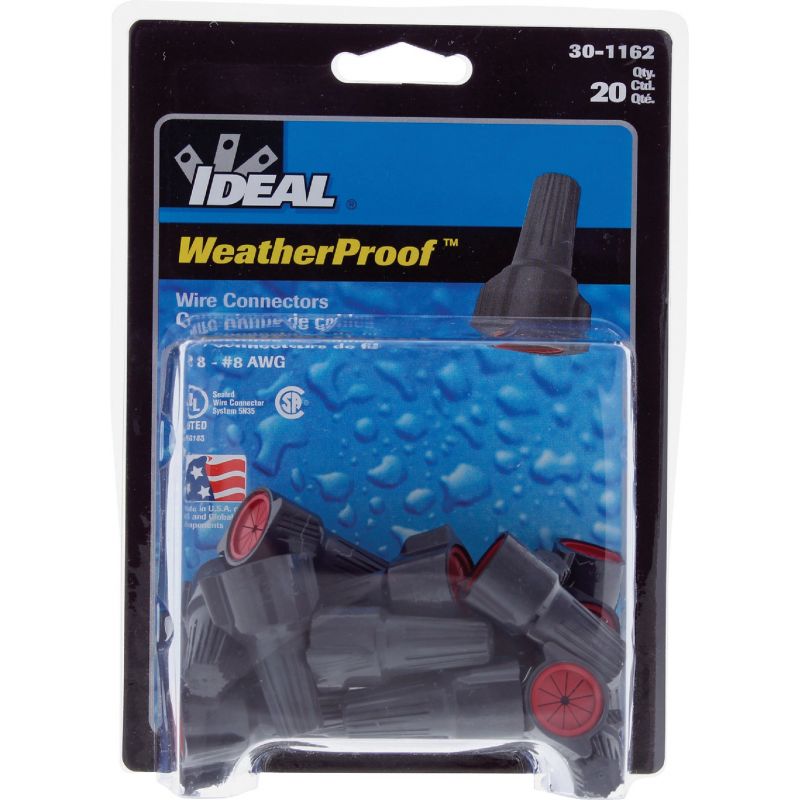 Ideal WeatherProof Wire Connector Aqua Blue/Red