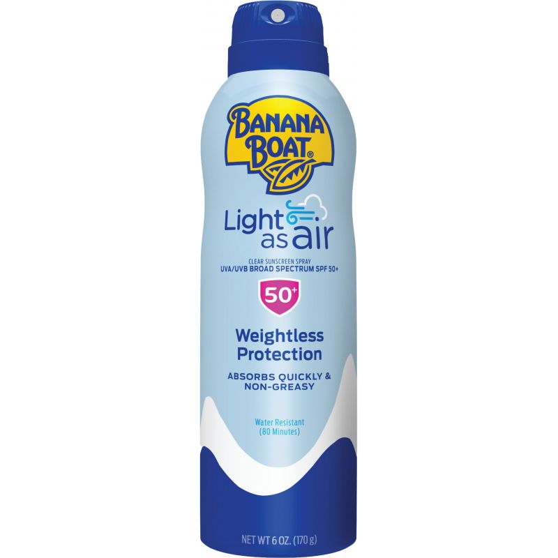 Banana Boat Light As Air SPF 50 Sunscreen Spray 6 Oz.