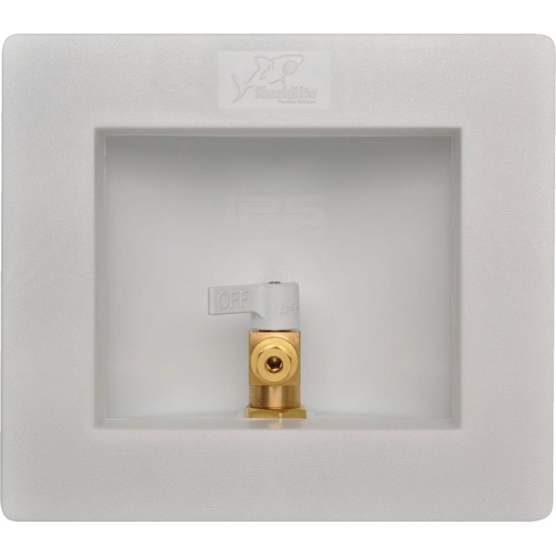 SharkBite Ice Maker Valve Outlet Box 1/2 In. PEX X 1/4 In. Compression Thread