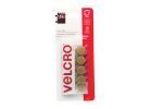 VELCRO Brand 90071 Fastener, 5/8 in W, Nylon, Beige, Rubber Adhesive Beige