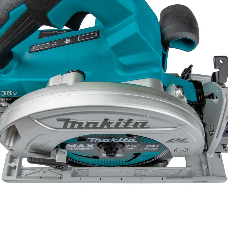 Makita XSH06PT1 Circular Saw Kit, Battery Included, 18 V, 5 Ah, 7-1/4 in Dia Blade, 0 to 56 deg Bevel