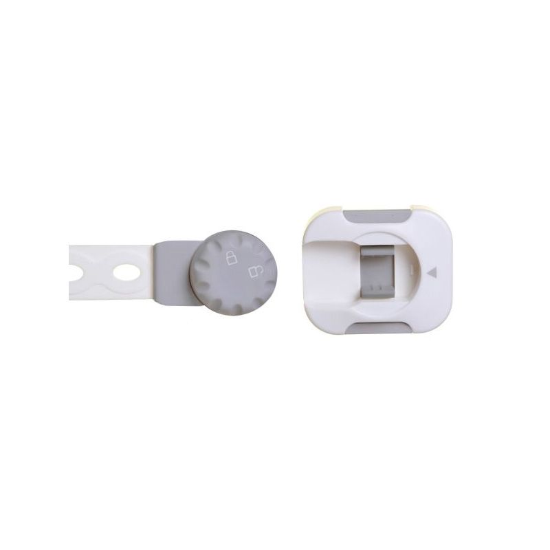 Dreambaby L1442 Multi-Purpose Latch, Plastic, Gray/White Gray/White