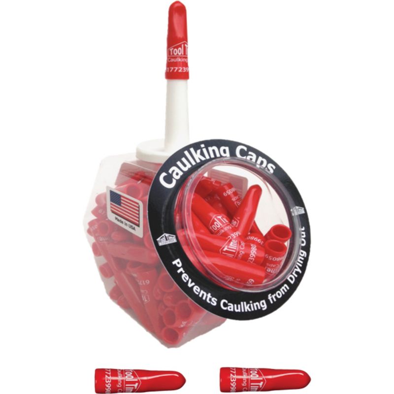 Tool Time Caulking Cap Red (Pack of 75)