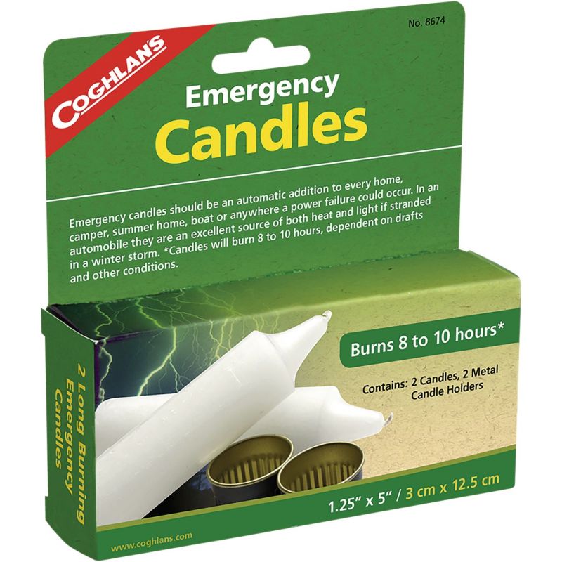 Coghlans Emergency Candle 1.25 In. W. X 5 In. L., White