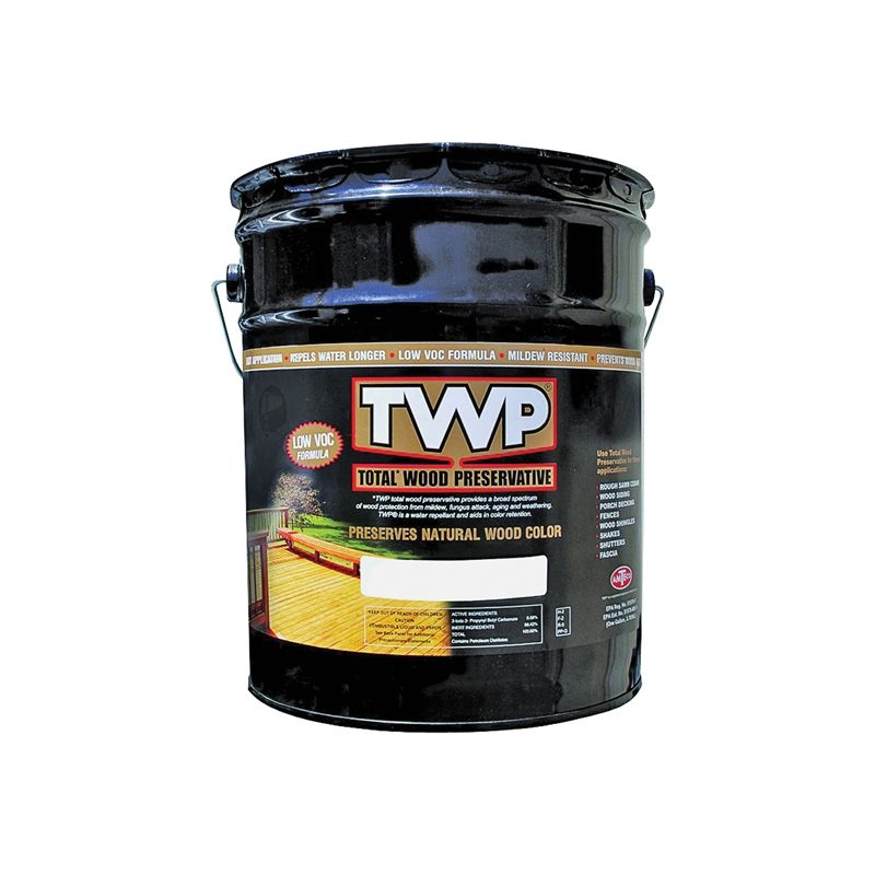 TWP 1500 Series TWP-1516-5 Wood Preservative, Rustic Oak, Liquid, 5 gal, Can Rustic Oak