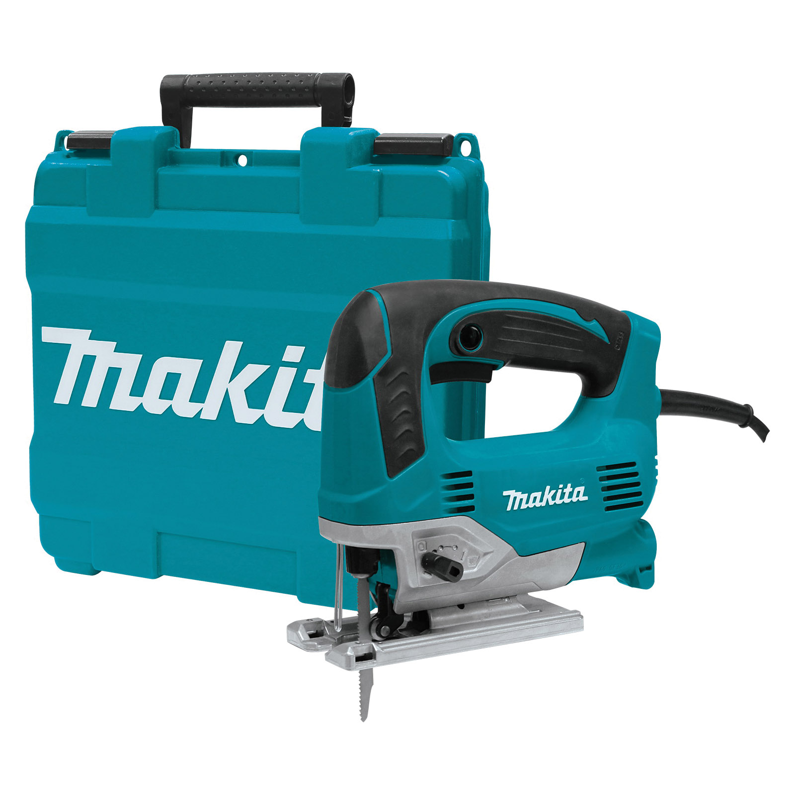 Buy Makita JV0600K Top Handle Jig Saw, 6.5 A, 3/8 in Steel, 3-1/2 in Wood  Cutting Capacity, 7/8 in L Stroke