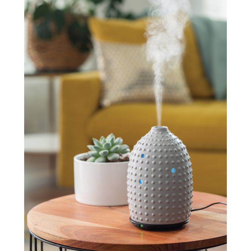 Candle Warmers Airome Ultra Sonic Essential Oil Diffuser 100 Ml, Gray