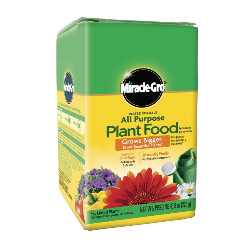 Miracle-Gro 3000992 Dry Plant Food, 8 oz Box, Solid, 24-8-16 N-P-K Ratio Pantone Blue