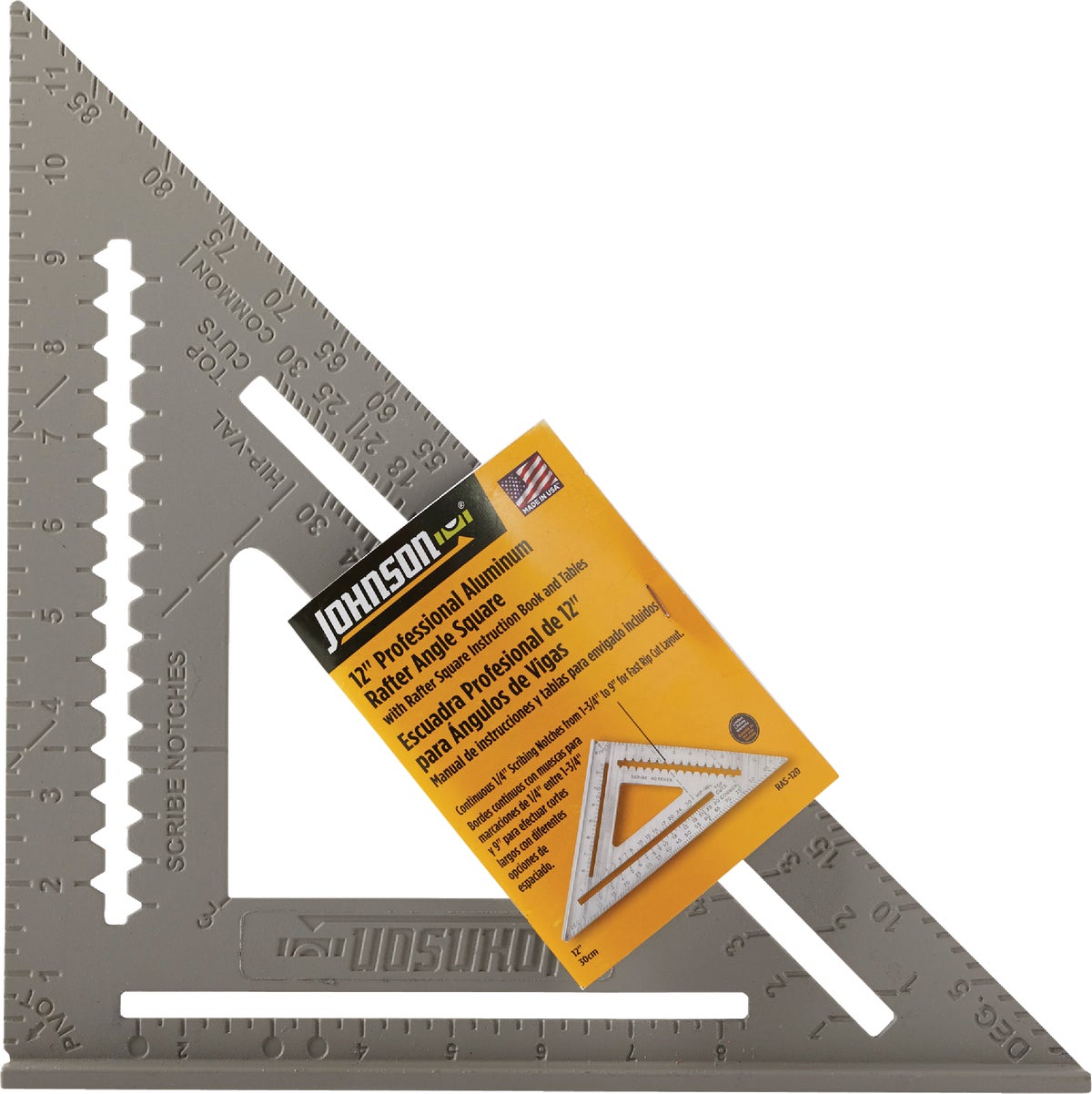Johnson Level 12" Angle Rafter Square 