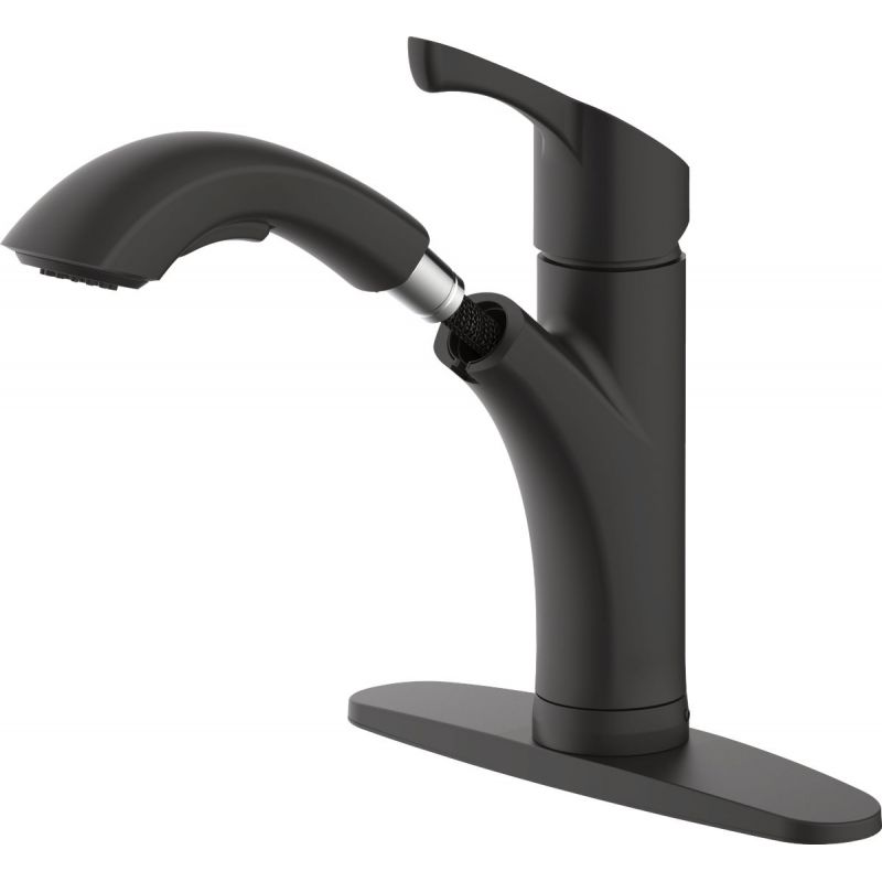 Home Impressions Single Handle Lever Pull-Out Kitchen Faucet Modern