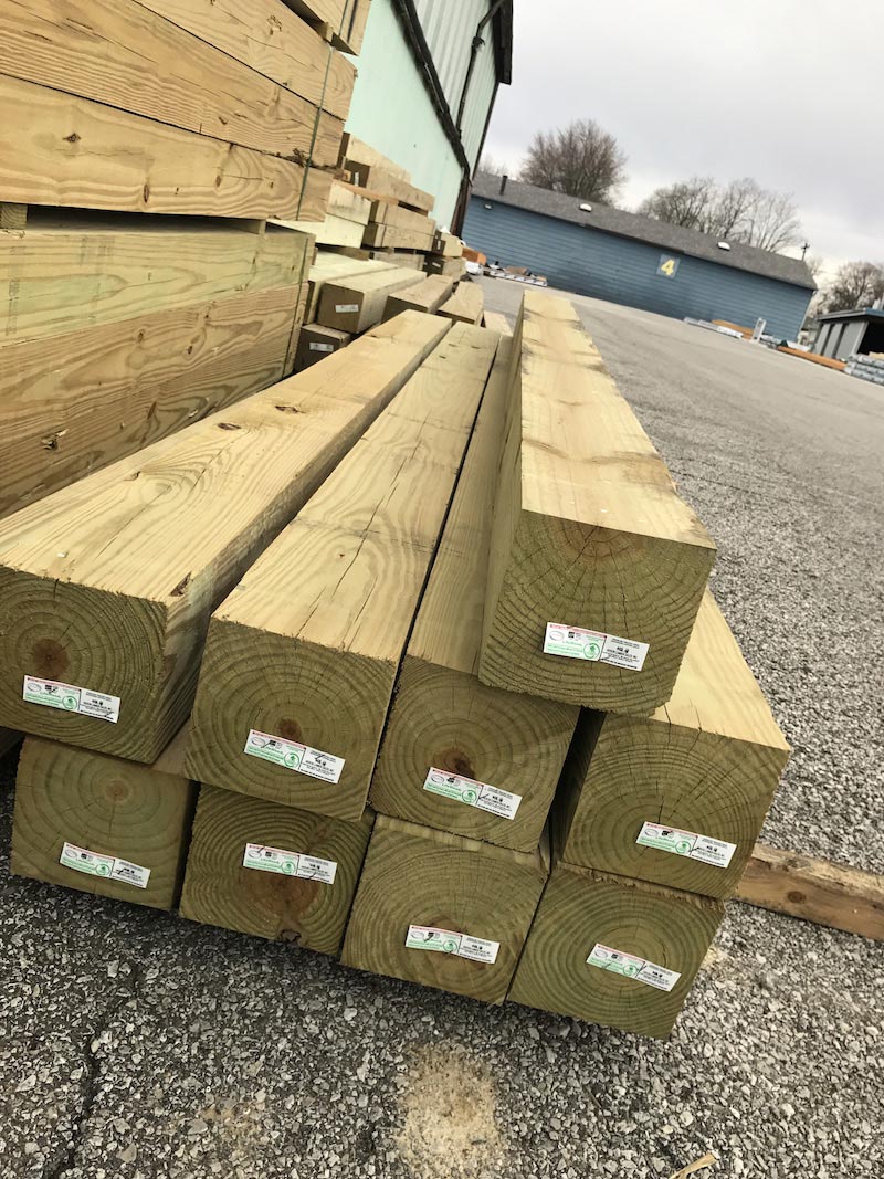 6x6x12 Pressure Treated Southern Yellow Pine SYP Lumber 2 Grade -  Dimensional Lumber - Sequoia Outdoor Supply