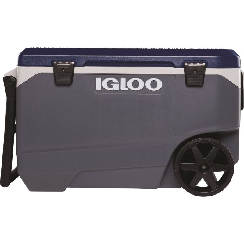 Igloo MaxCold 90 Qt. Wheeled Cooler 90 Qt., Ash Gray/Aegean Sea