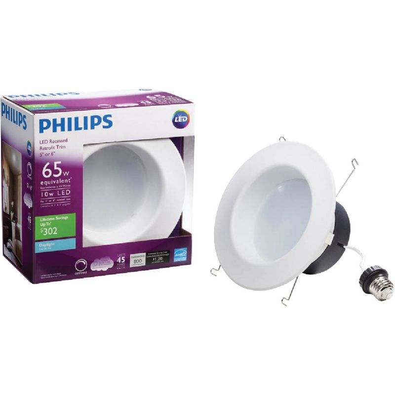 Philips Retrofit 8W LED Recessed Light Kit White