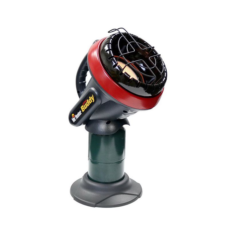 Mr. Heater F215100 Portable Heater with Oxygen Depletion System, 1 lb Fuel Tank, Propane, 3800 Btu, Black/Red Black/Red