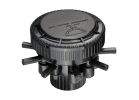 Rain Bird MANIFPR9S Manifold, 1/2 x 1/4 in Connection, FPT x Barb, 9-Port, 1/4 in Tubing, ABS, Black Black