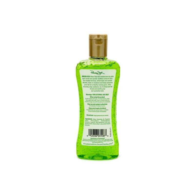 Panama Jack 3108 Aloe Vera Gel, Green, 8 fl-oz Bottle Green